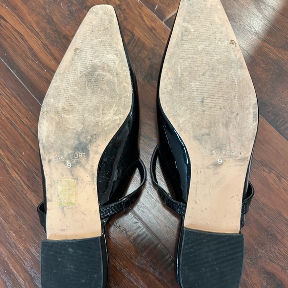 OAK + FORT black patent pointed toe flats - Picture 5 of 8